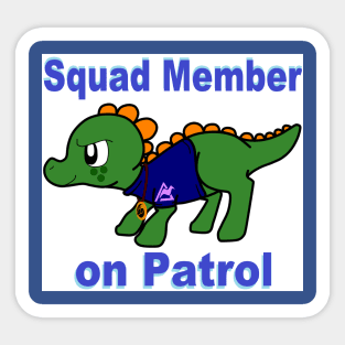 Squad Member on Patrol Sticker